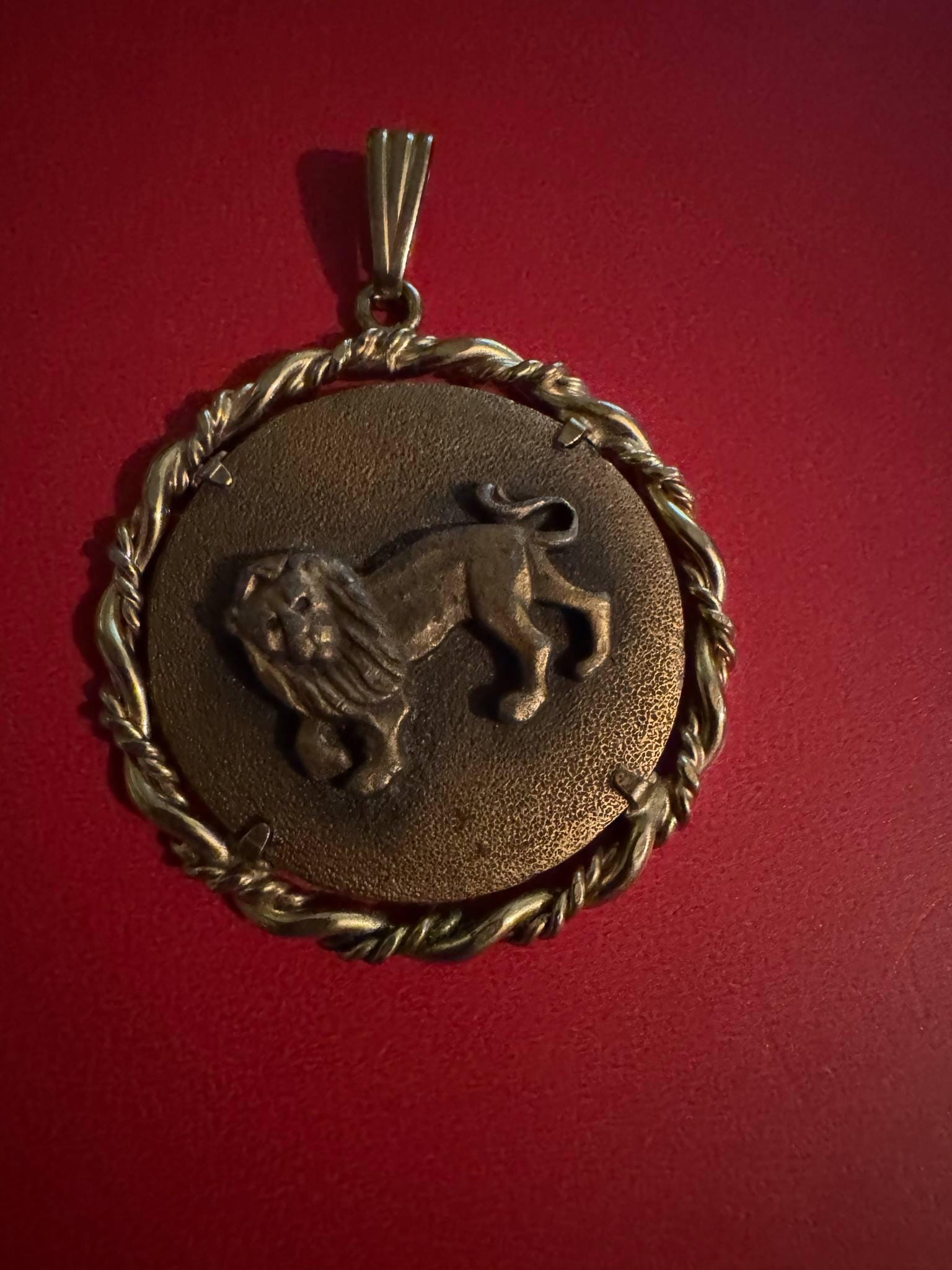 Anson Pewter Taurus/Rope Pendant